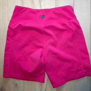 New Balance Women's Bright Pink Athletic Shorts